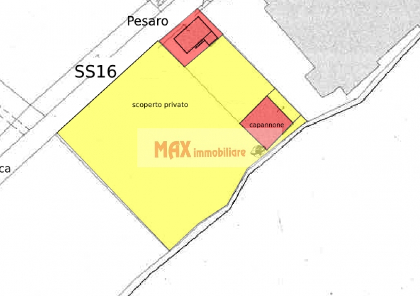 Pesaro, zona Siligate - Capannone in Vendita | Min. Planimetria 2