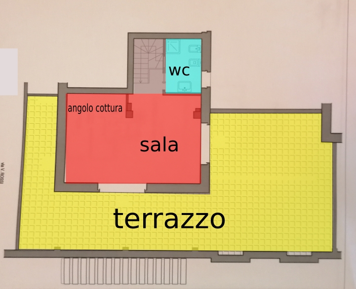 Pesaro, zona Pantano Bassa - Attico in Vendita | Planimetria 2